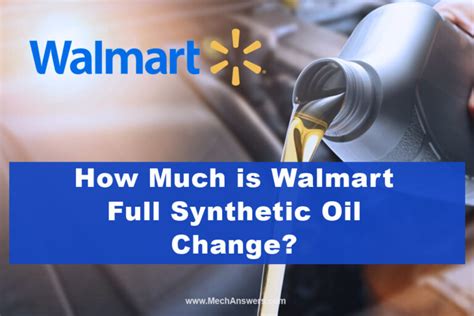 how much is an oil change at walmart|synthetic oil change lowest price.